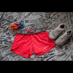 Nike Dri-Fit Running Shorts 5’ length, hot pink